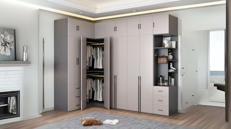 Bố trí tủ quần áo lắp ráp