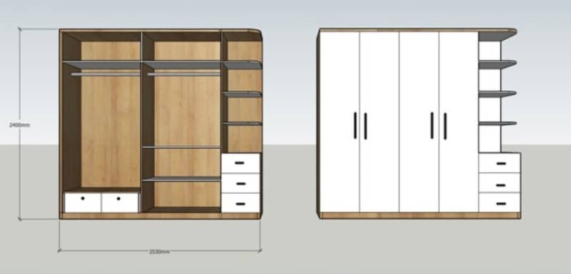 Kinh nghiệm chọn tủ quần áo bền đẹp
